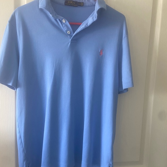 Polo Ralph Lauren Other - Polo Ralph Lauren Polo Shirt in light blue with pink pony size L